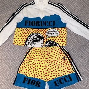Fiorucci x Adidas Track Suit Set (top & bottom)